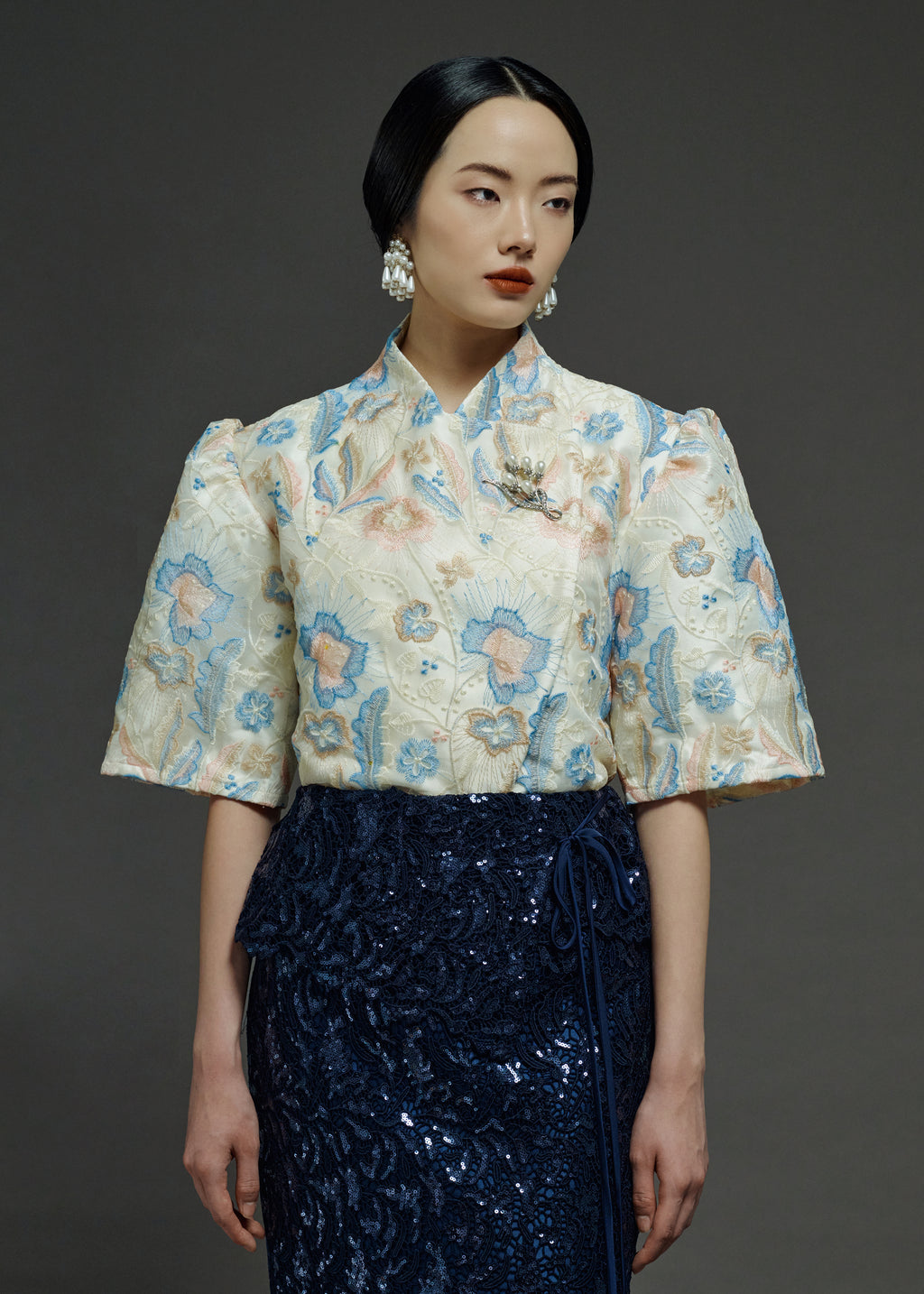 OVERLAP SEQUIN SKIRT (PRE-ORDER)