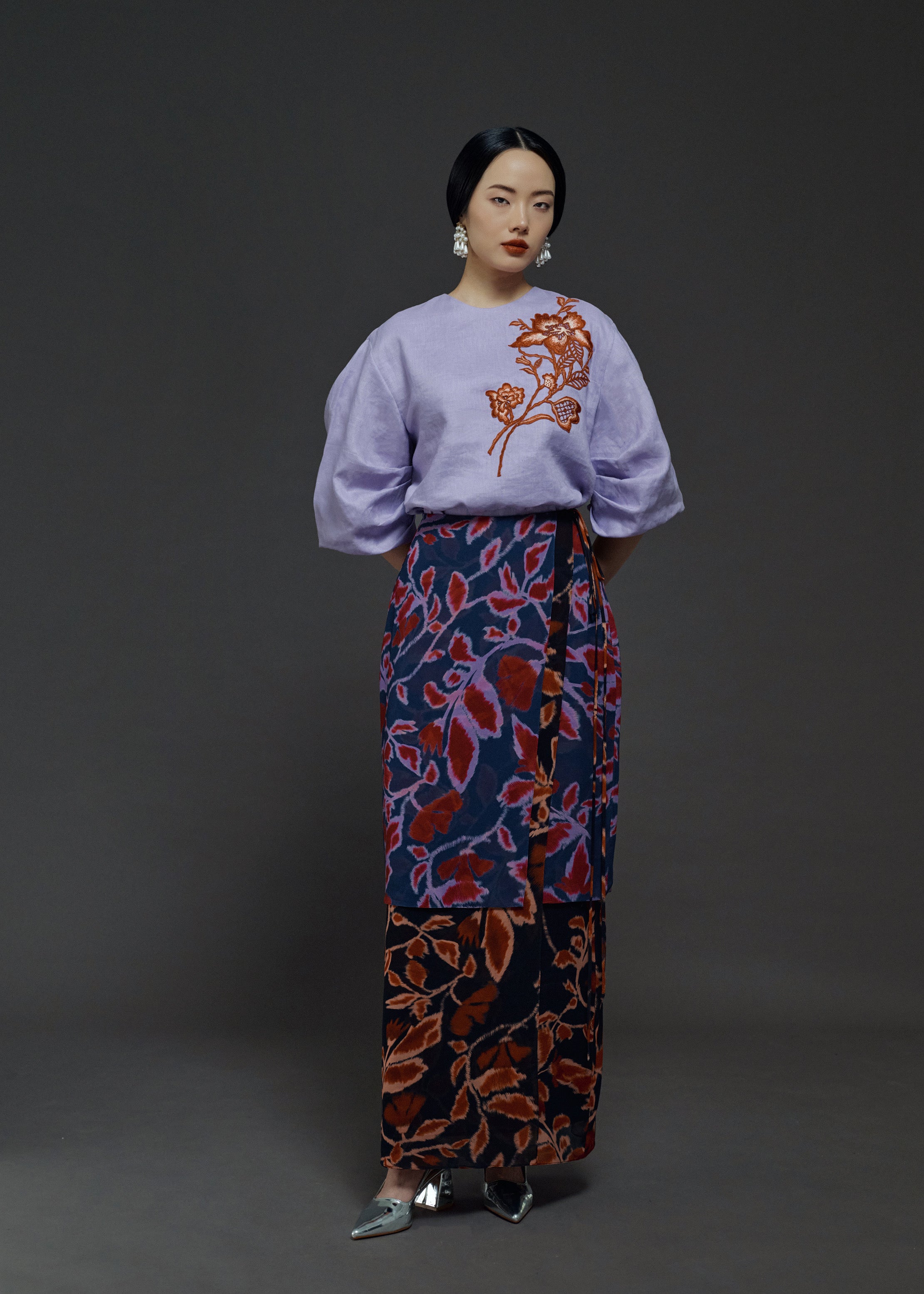 EMBROIDERED COCOON TOP (PRE-ORDER)