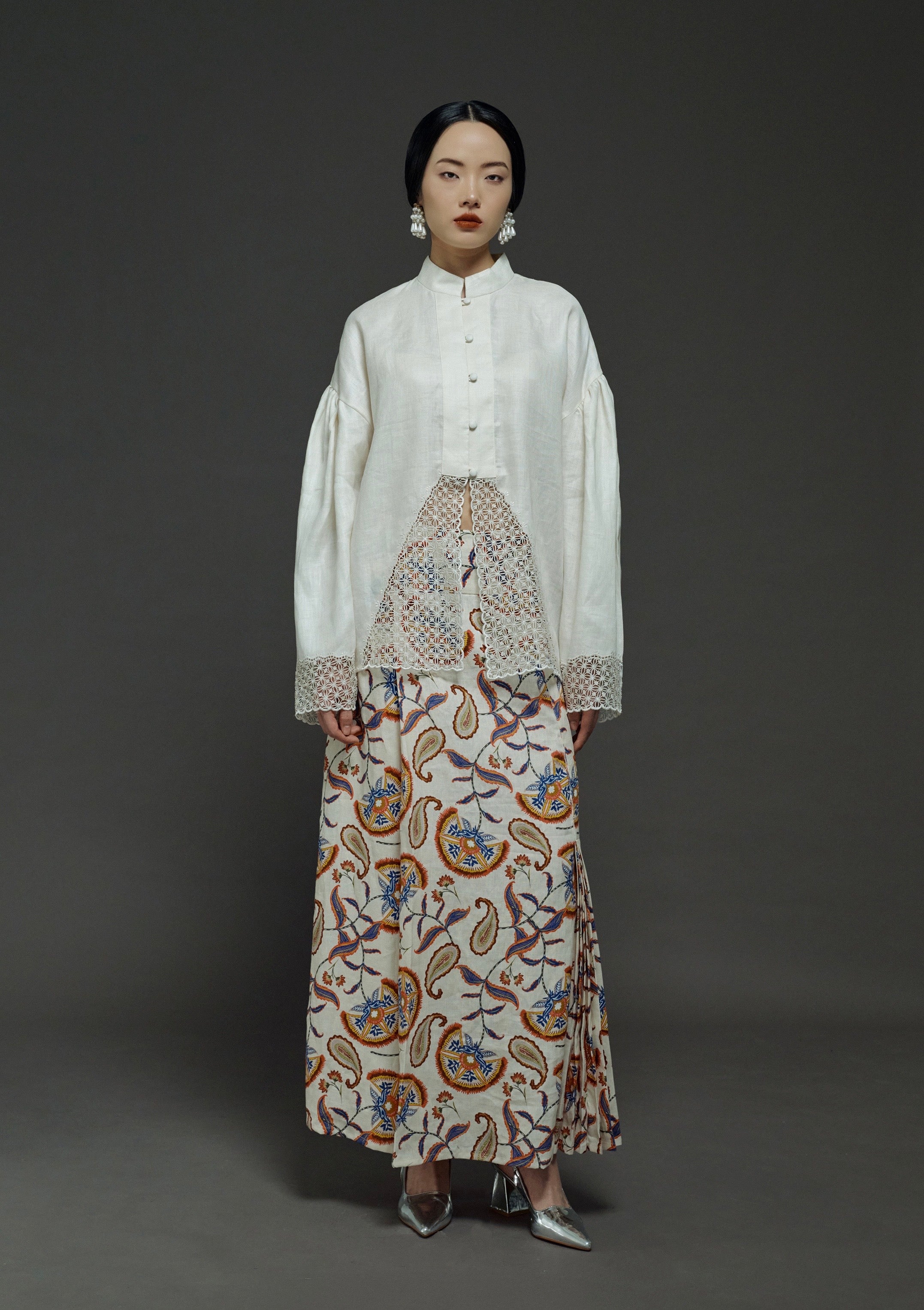 PRINTED FLARE SKIRT (PRE-ORDER)